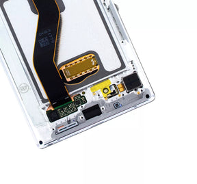 Replacement OLED Assembly With Frame Compatible For Samsung Galaxy Note 10 (Service Pack) (Aura White)