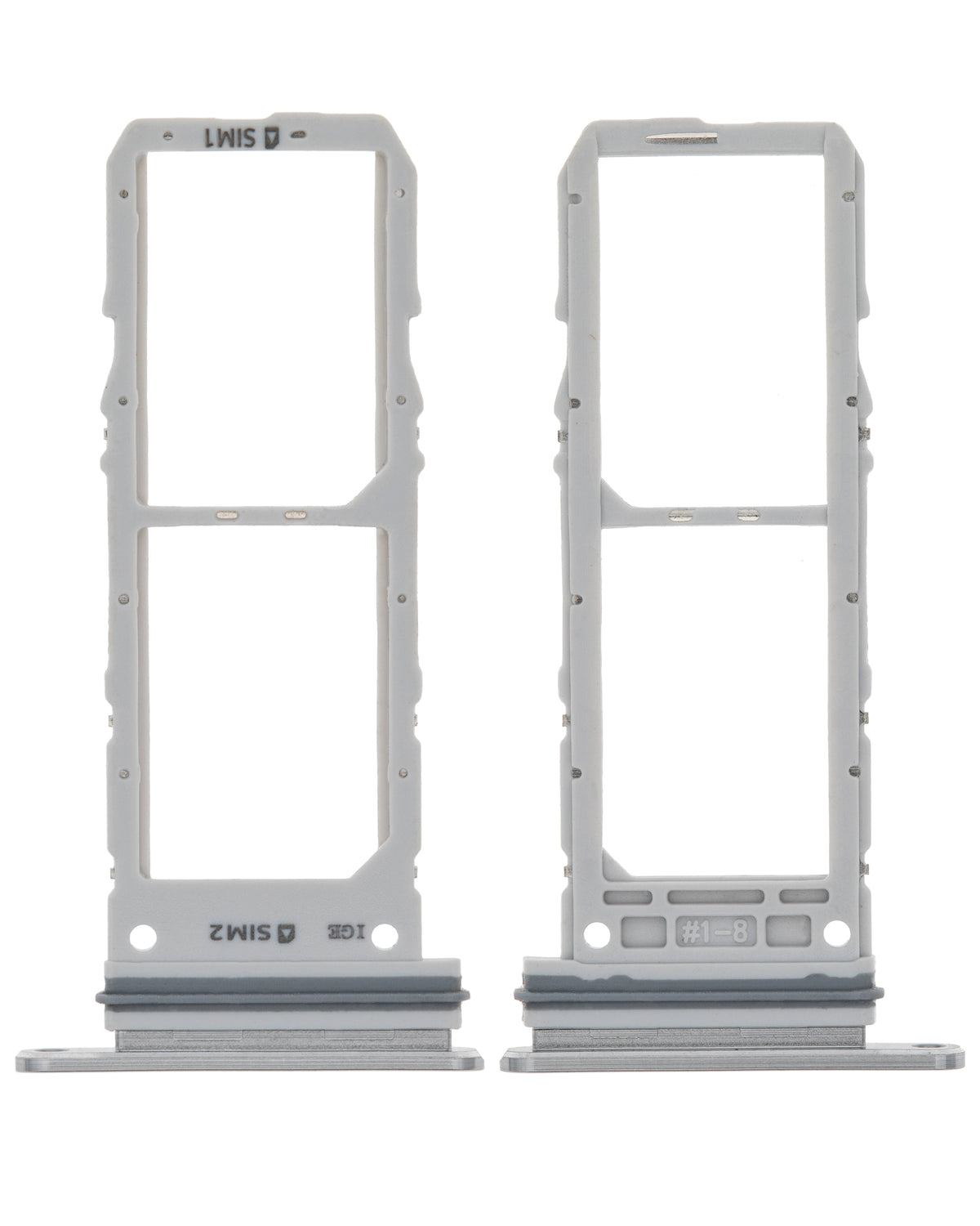 Dual Sim Card Tray Compatible For Samsung Galaxy Note 10 Replacement  (Aura Glow / Silver)