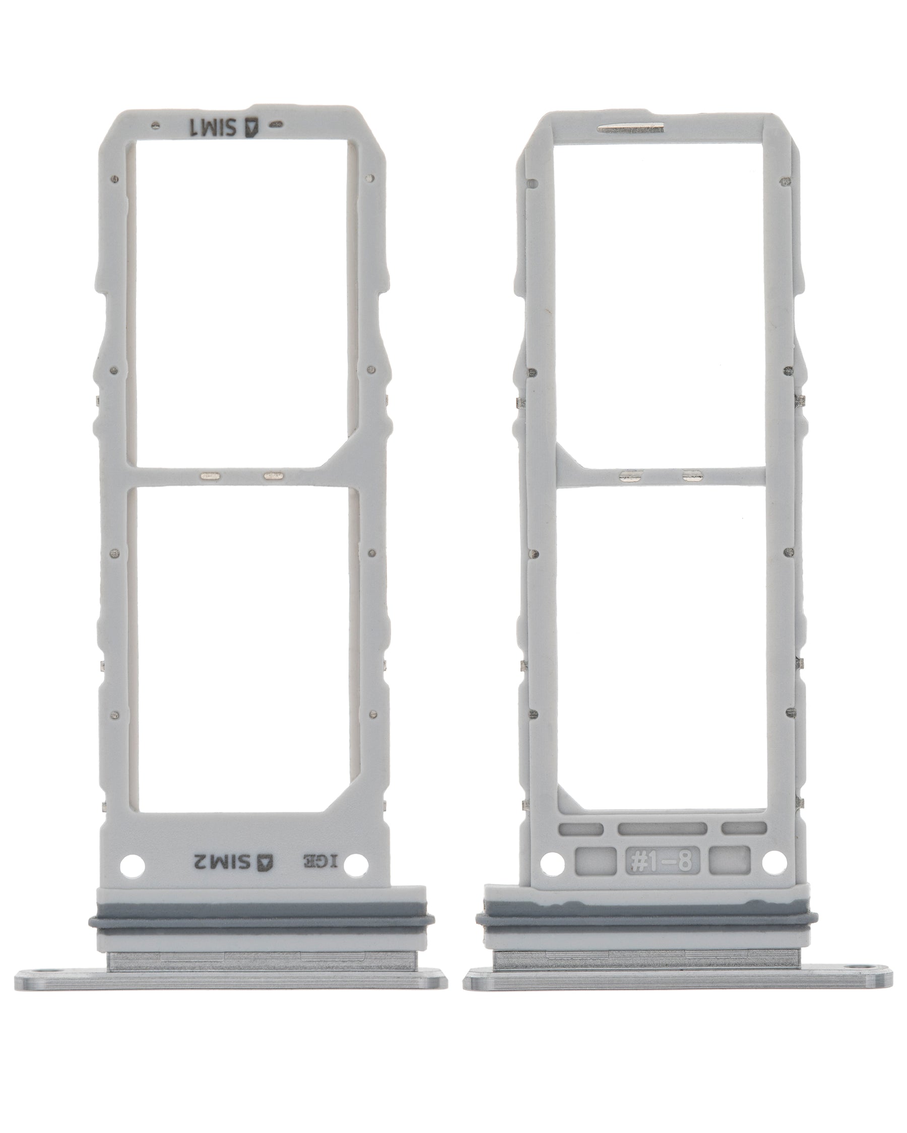 Dual Sim Card Tray Compatible For Samsung Galaxy Note 10 Replacement  (Aura Glow / Silver)