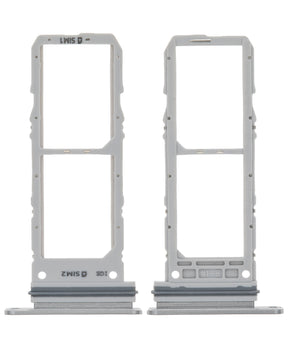 Dual Sim Card Tray Compatible For Samsung Galaxy Note 10 Replacement  (Aura Glow / Silver)