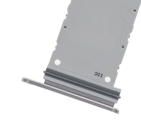 Replacement Single Sim Card Tray Compatible For Samsung Galaxy Note 10 (Aura Glow / Silver)