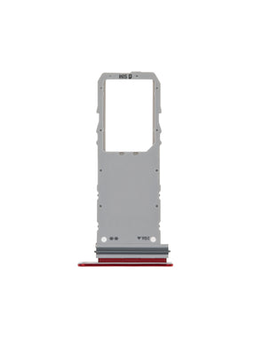 Single Sim Card Tray Compatible For Samsung Galaxy Note 10 Replacement (Aura Red)