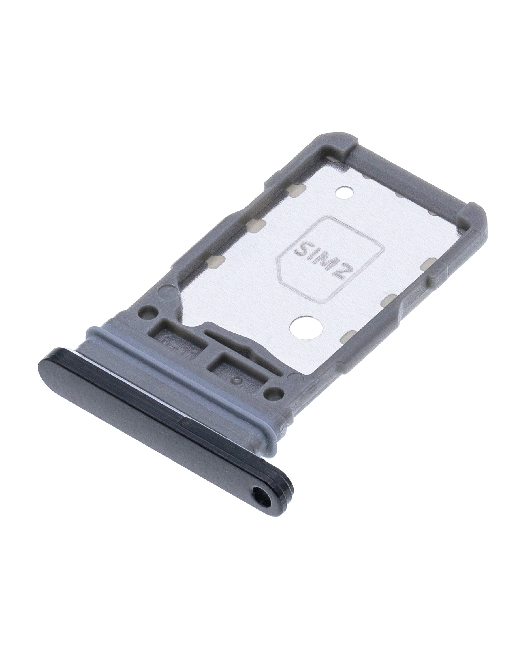 Dual Sim Card Tray Compatible For Samsung Galaxy S21 Replacement (Black)