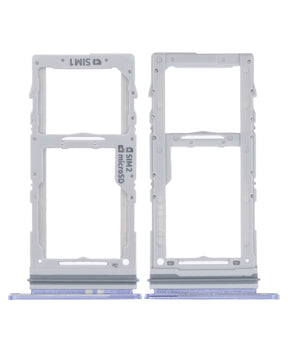 Dual Sim Card Tray Replacement Compatible For Samsung Galaxy S20 / S20 Plus / S20 Ultra 5G (Purple)