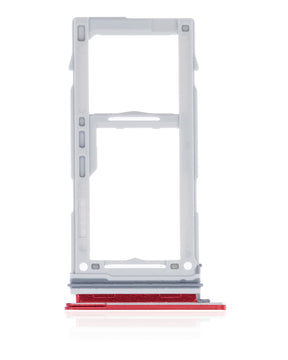 Replacement Dual Sim Card Tray Compatible For Samsung Galaxy S10 / S10 Plus (Cardinal Red)