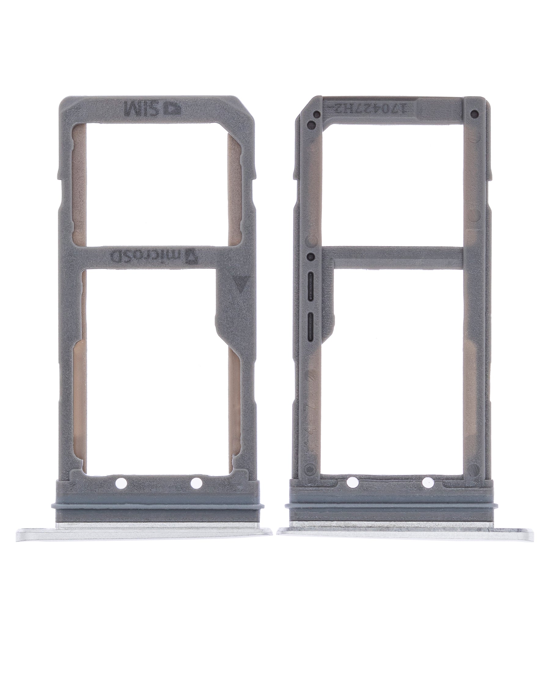 Dual Sim Card Tray Replacement Compatible For Samsung Galaxy S7 Edge (Silver)