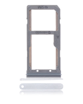 Dual Sim Card Tray Replacement Compatible For Samsung Galaxy S7 Edge (Silver)