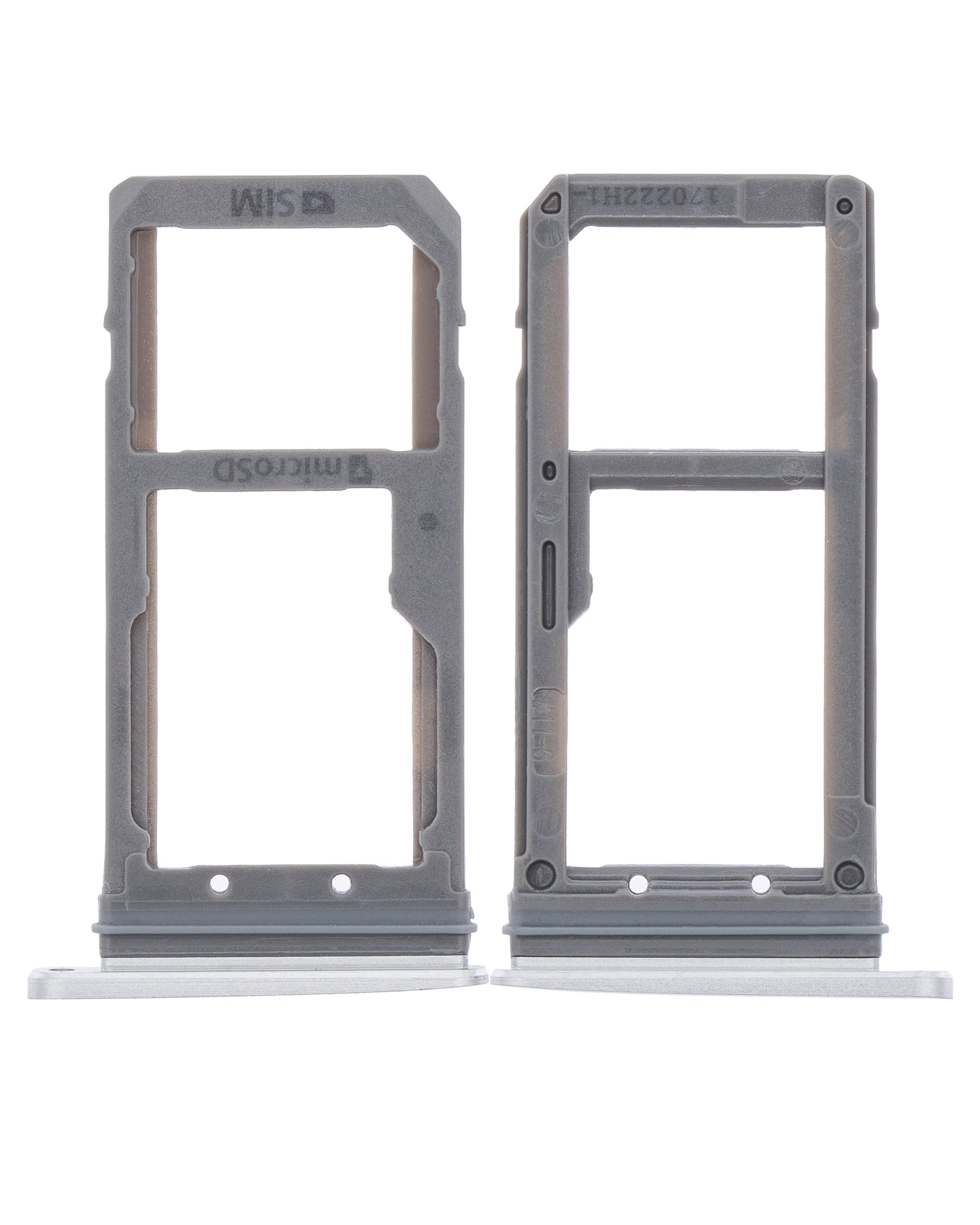 Dual Sim Card Tray Compatible For Samsung Galaxy S7 Replacement  (Silver)