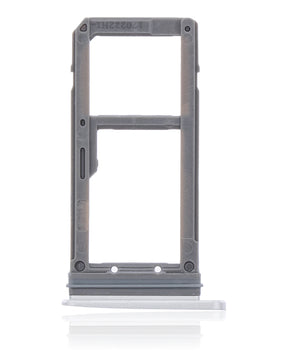 Dual Sim Card Tray Compatible For Samsung Galaxy S7 Replacement  (Silver)