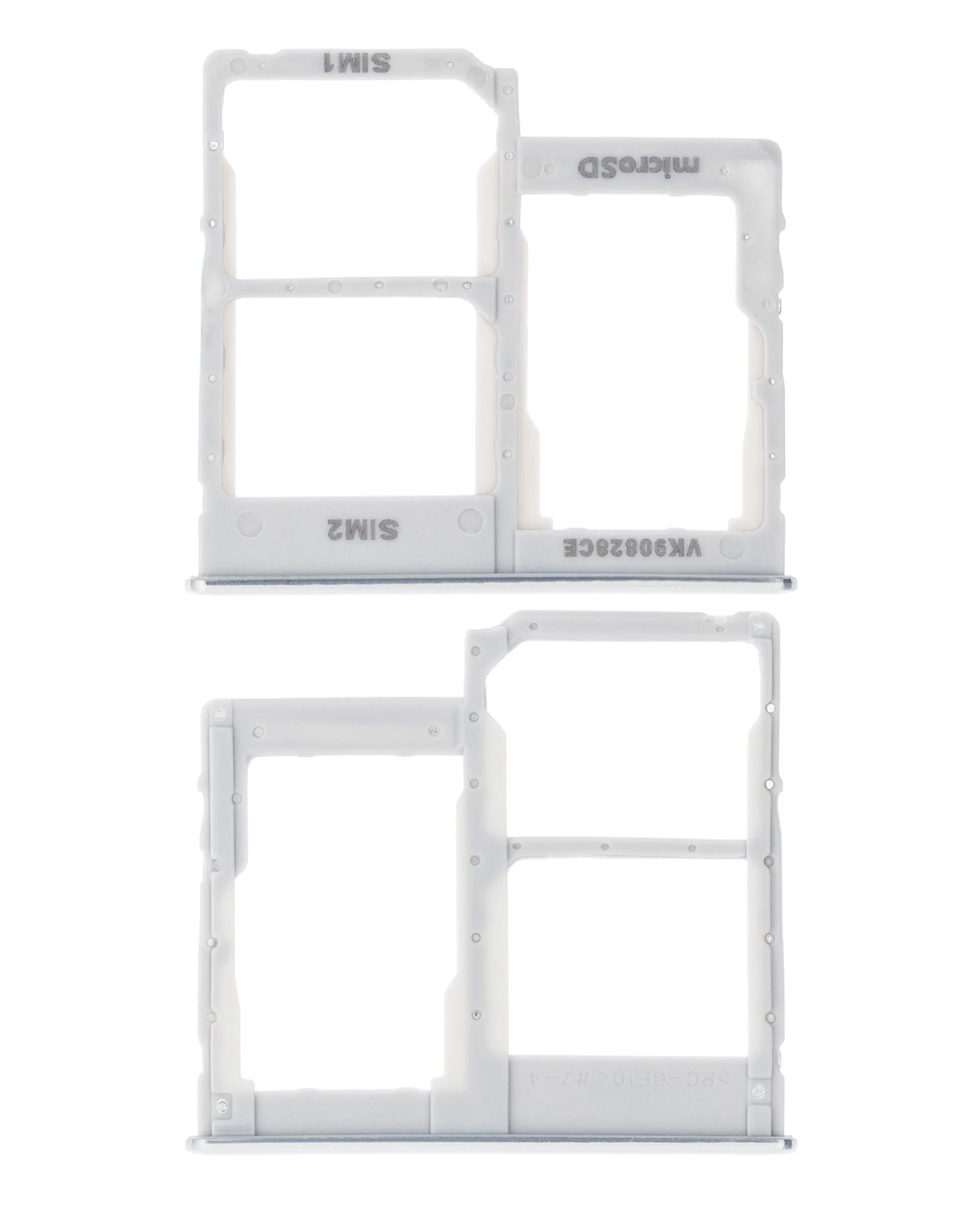 Dual Sim Card Tray Compatible For Samsung Galaxy A40 (A405 / 2019) (White)