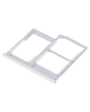 Dual Sim Card Tray Compatible For Samsung Galaxy A40 (A405 / 2019) (White)