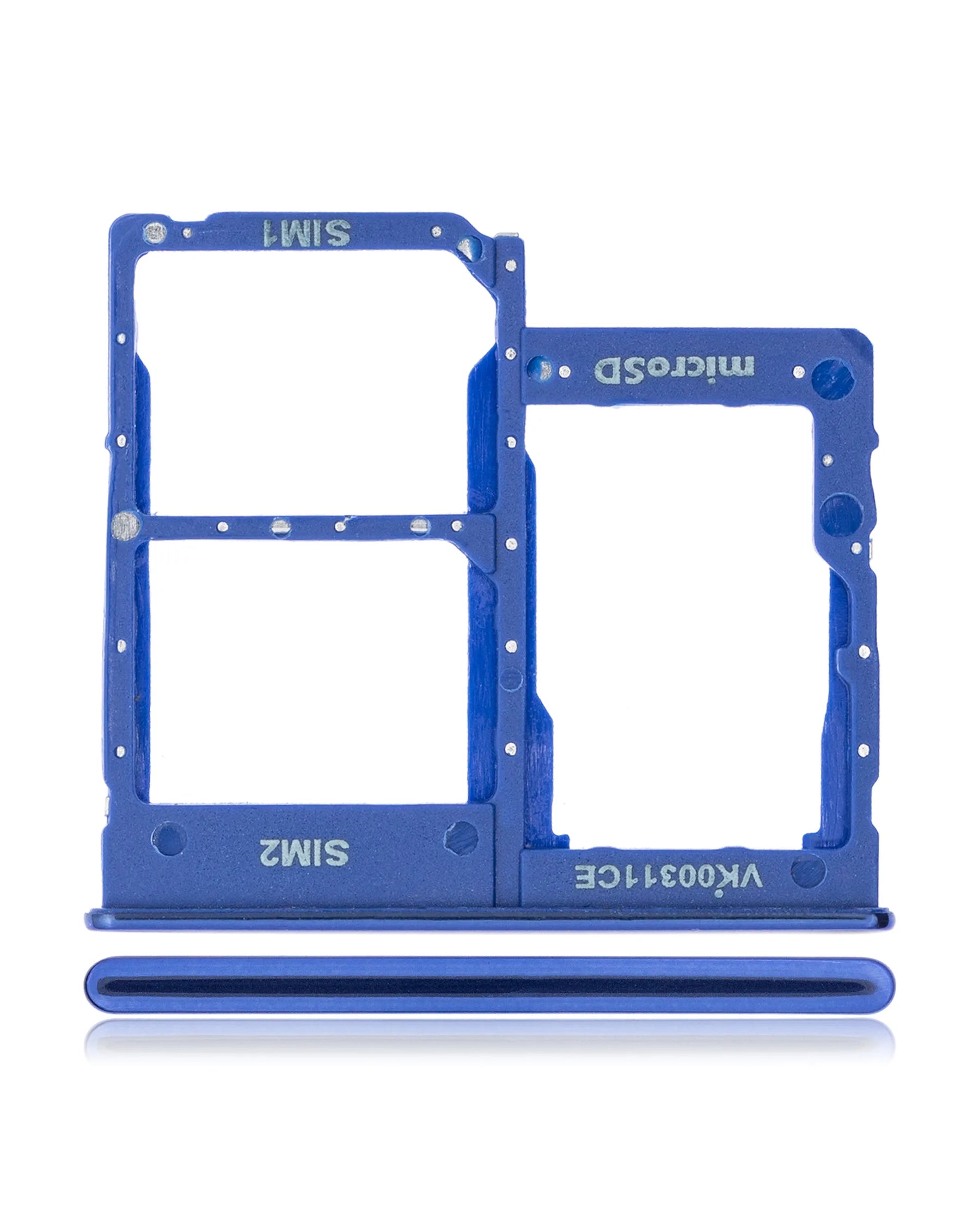 Dual Sim Card Tray Compatible For Samsung Galaxy A40 (A405 / 2019) (Blue)