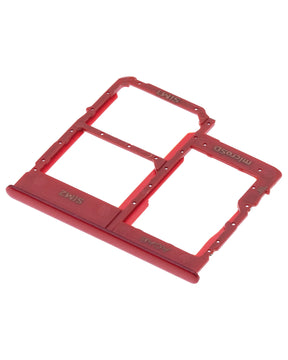 Dual Sim Card Tray Compatible For Samsung Galaxy A40 (A405 / 2019) (Red)