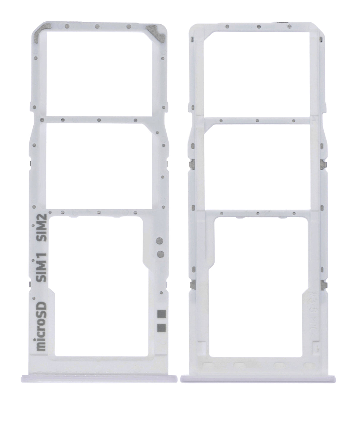 Dual Sim Card Tray Compatible For Samsung Galaxy A30S (A307 / 2019) (White)