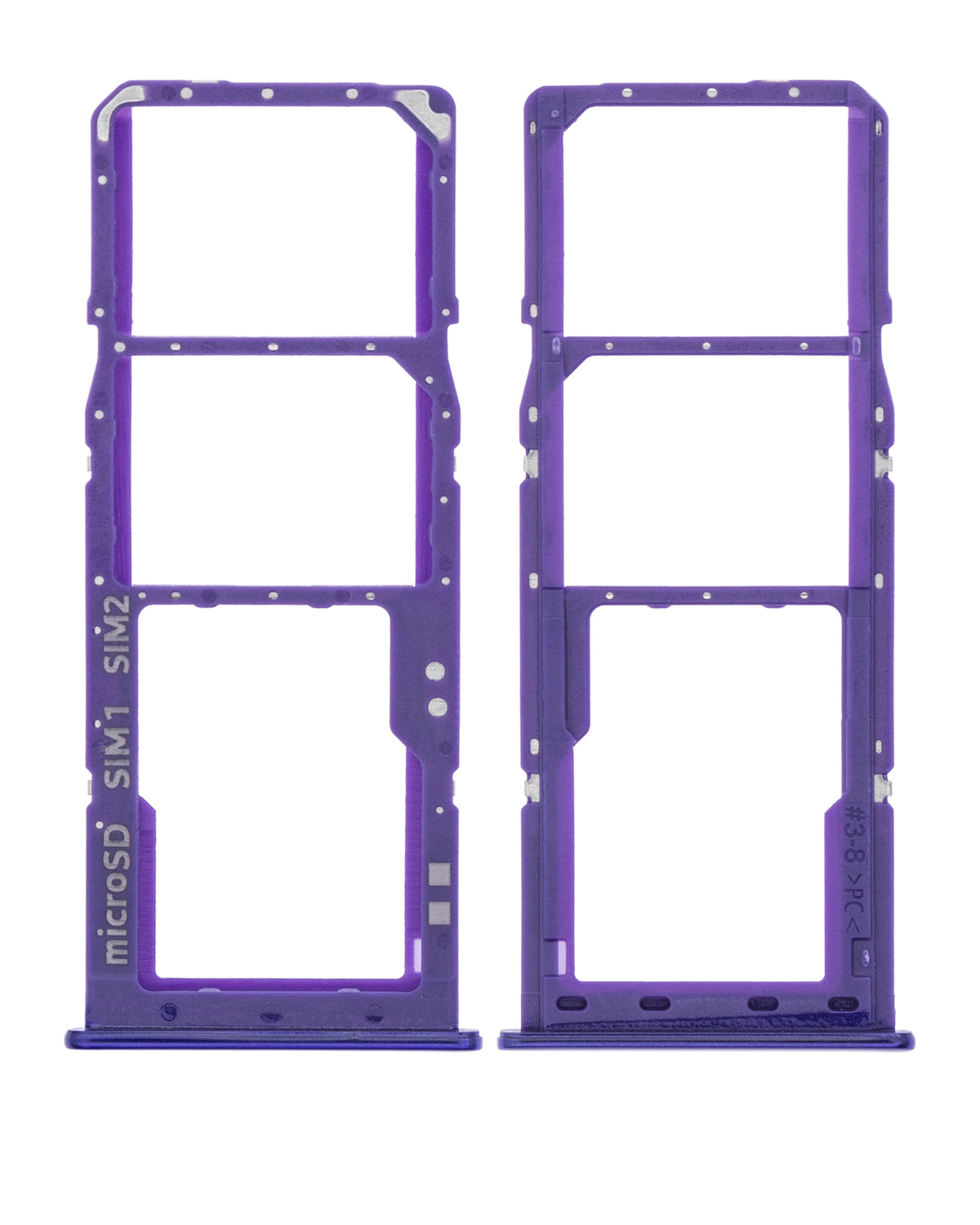 Dual Sim Card Tray Compatible For Samsung Galaxy A30S (A307 / 2019) (Violet)