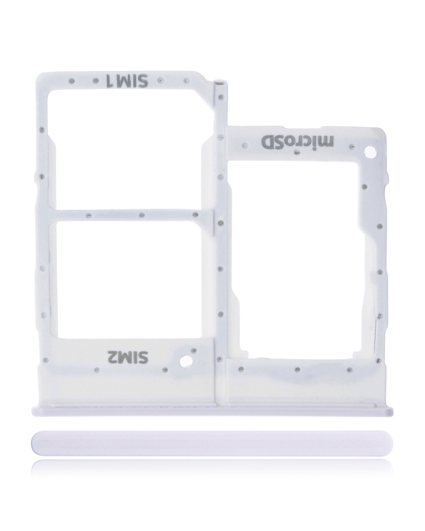 Dual Sim Card Tray Compatible For Samsung Galaxy A20E (A202 / 2019) (White)