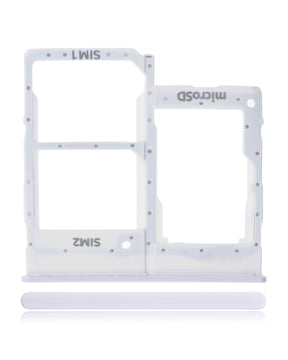 Dual Sim Card Tray Compatible For Samsung Galaxy A20E (A202 / 2019) (White)