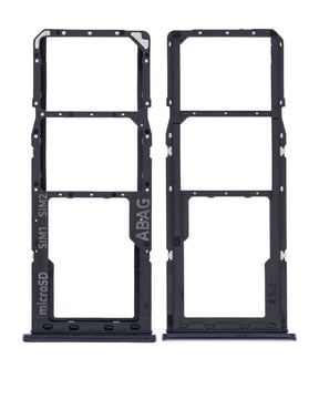 Dual Sim Card Tray Compatible For Samsung Galaxy A21S (A217 / 2020) (Black)