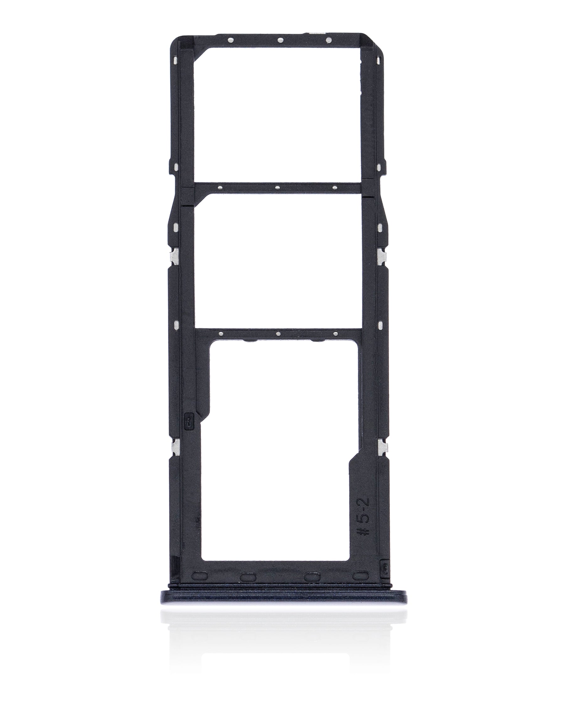 Dual Sim Card Tray Compatible For Samsung Galaxy A21S (A217 / 2020) (Black)