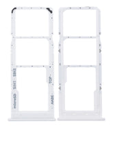Dual Sim Card Tray Compatible For Samsung Galaxy A12 (A125 / 2020) (White)