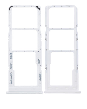 Dual Sim Card Tray Compatible For Samsung Galaxy A12 (A125 / 2020) (White)