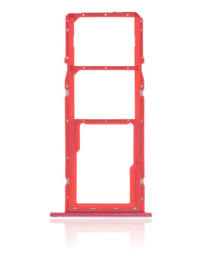 Dual Sim Card Tray Compatible For Samsung Galaxy A11 (A115 / 2020) (Red)