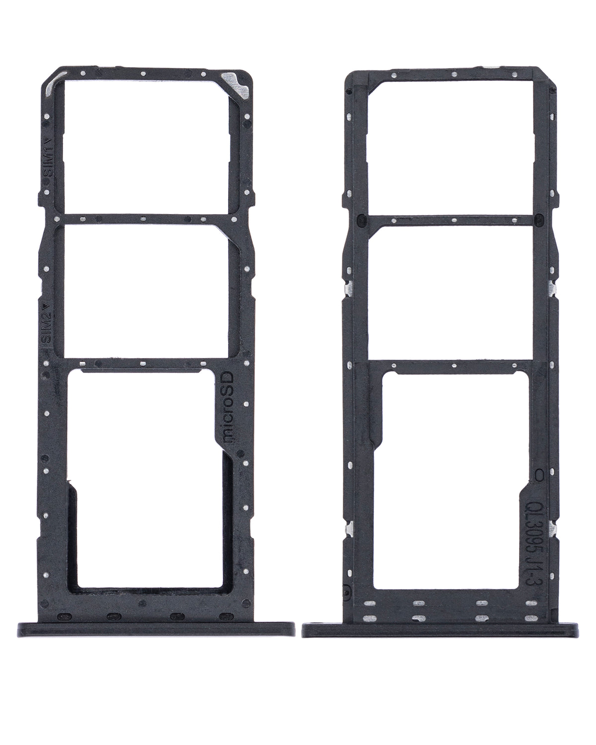 Dual Sim Card Tray Compatible For Samsung Galaxy A02S (A025 / 2020) / A03 (A035 / 2021) (Black)