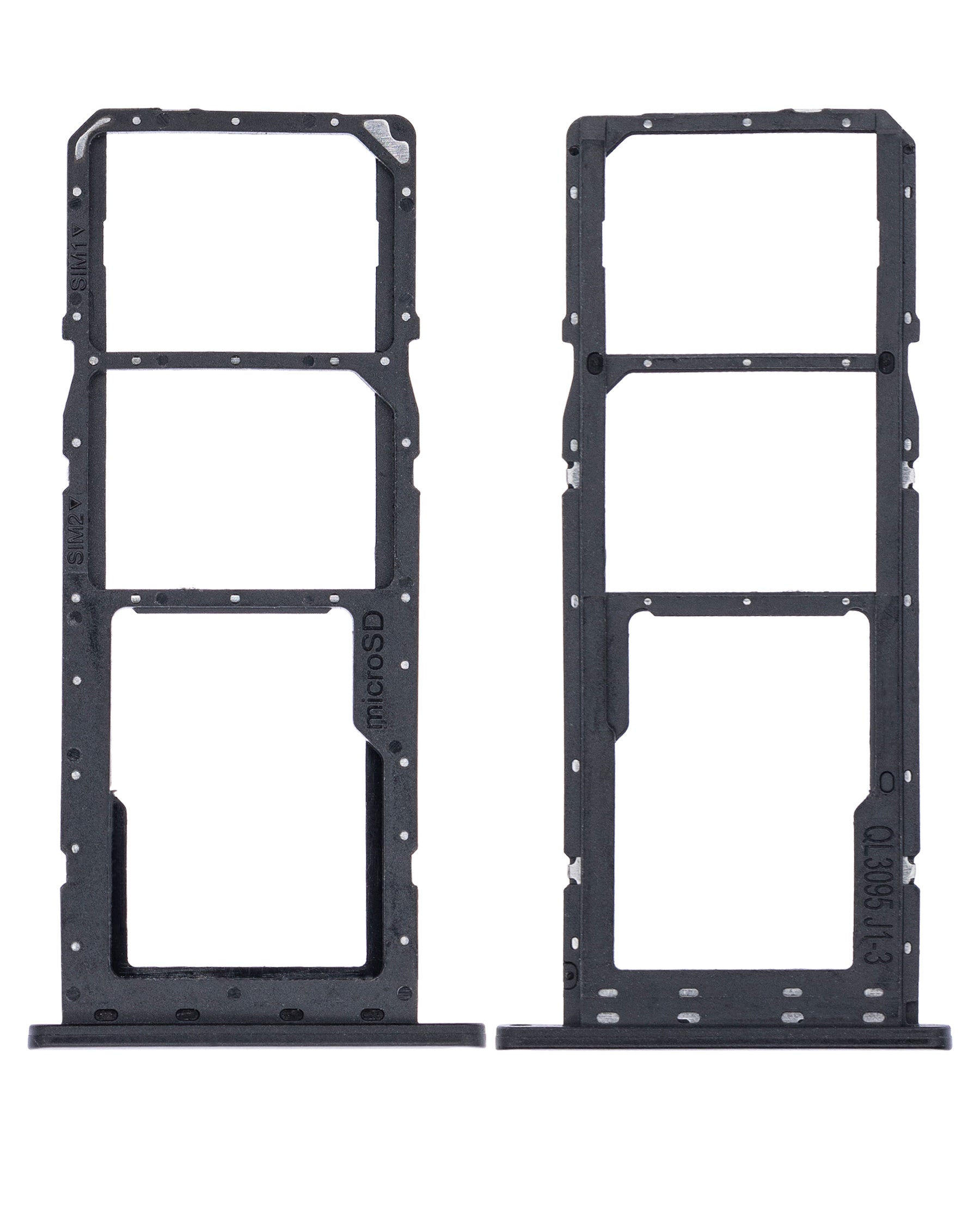 Dual Sim Card Tray Compatible For Samsung Galaxy A02S (A025 / 2020) / A03 (A035 / 2021) (Black)