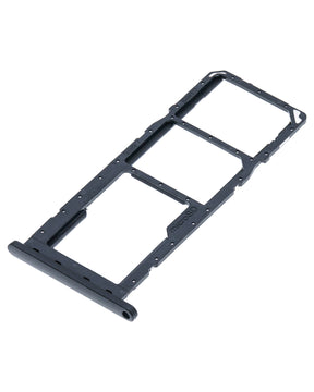 Dual Sim Card Tray Compatible For Samsung Galaxy A02S (A025 / 2020) / A03 (A035 / 2021) (Black)