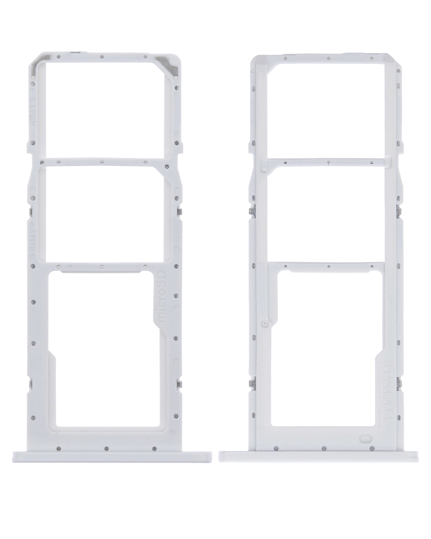 Dual Sim Card Tray Compatible For Samsung Galaxy A02S (A025 / 2020) / A03 (A035 / 2021) (White)