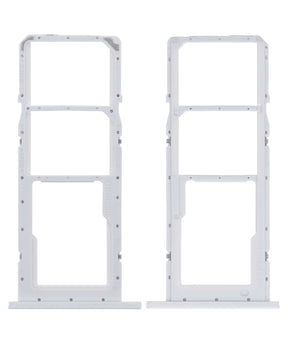 Dual Sim Card Tray Compatible For Samsung Galaxy A02S (A025 / 2020) / A03 (A035 / 2021) (White)