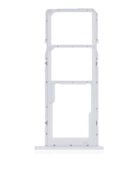 Dual Sim Card Tray Compatible For Samsung Galaxy A02S (A025 / 2020) / A03 (A035 / 2021) (White)