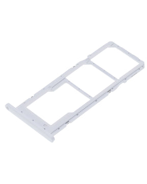Dual Sim Card Tray Compatible For Samsung Galaxy A02S (A025 / 2020) / A03 (A035 / 2021) (White)