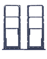 Dual Sim Card Tray Compatible For Samsung Galaxy A02S (A025 / 2020) / A03 (A035 / 2021) (Blue)