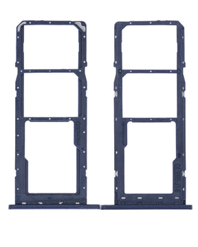 Dual Sim Card Tray Compatible For Samsung Galaxy A02S (A025 / 2020) / A03 (A035 / 2021) (Blue)