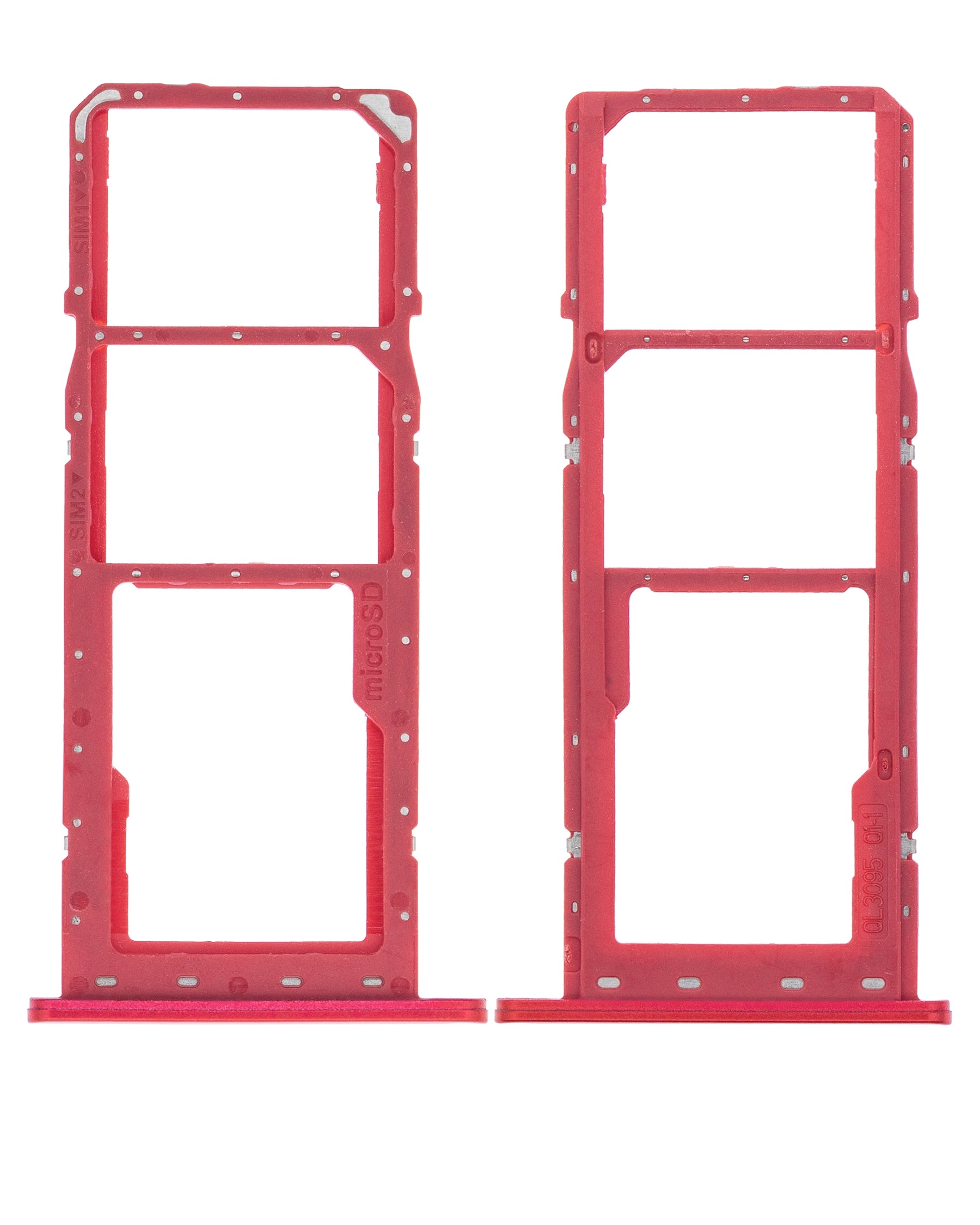Dual Sim Card Tray Compatible For Samsung Galaxy A02S (A025 / 2020) / A03 (A035 / 2021) (Red)