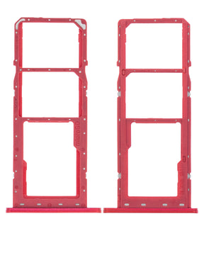 Dual Sim Card Tray Compatible For Samsung Galaxy A02S (A025 / 2020) / A03 (A035 / 2021) (Red)