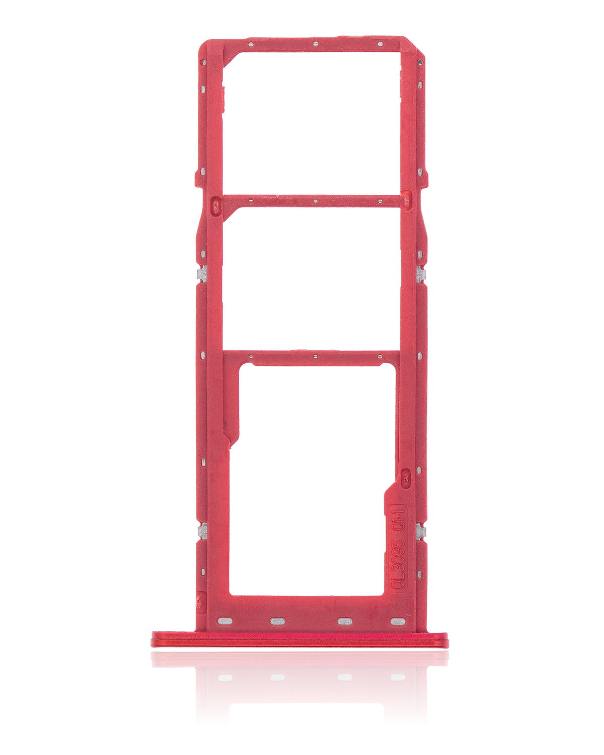 Dual Sim Card Tray Compatible For Samsung Galaxy A02S (A025 / 2020) / A03 (A035 / 2021) (Red)