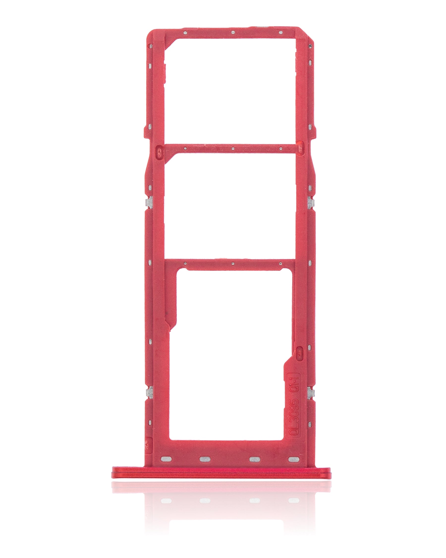 Dual Sim Card Tray Compatible For Samsung Galaxy A02S (A025 / 2020) / A03 (A035 / 2021) (Red)