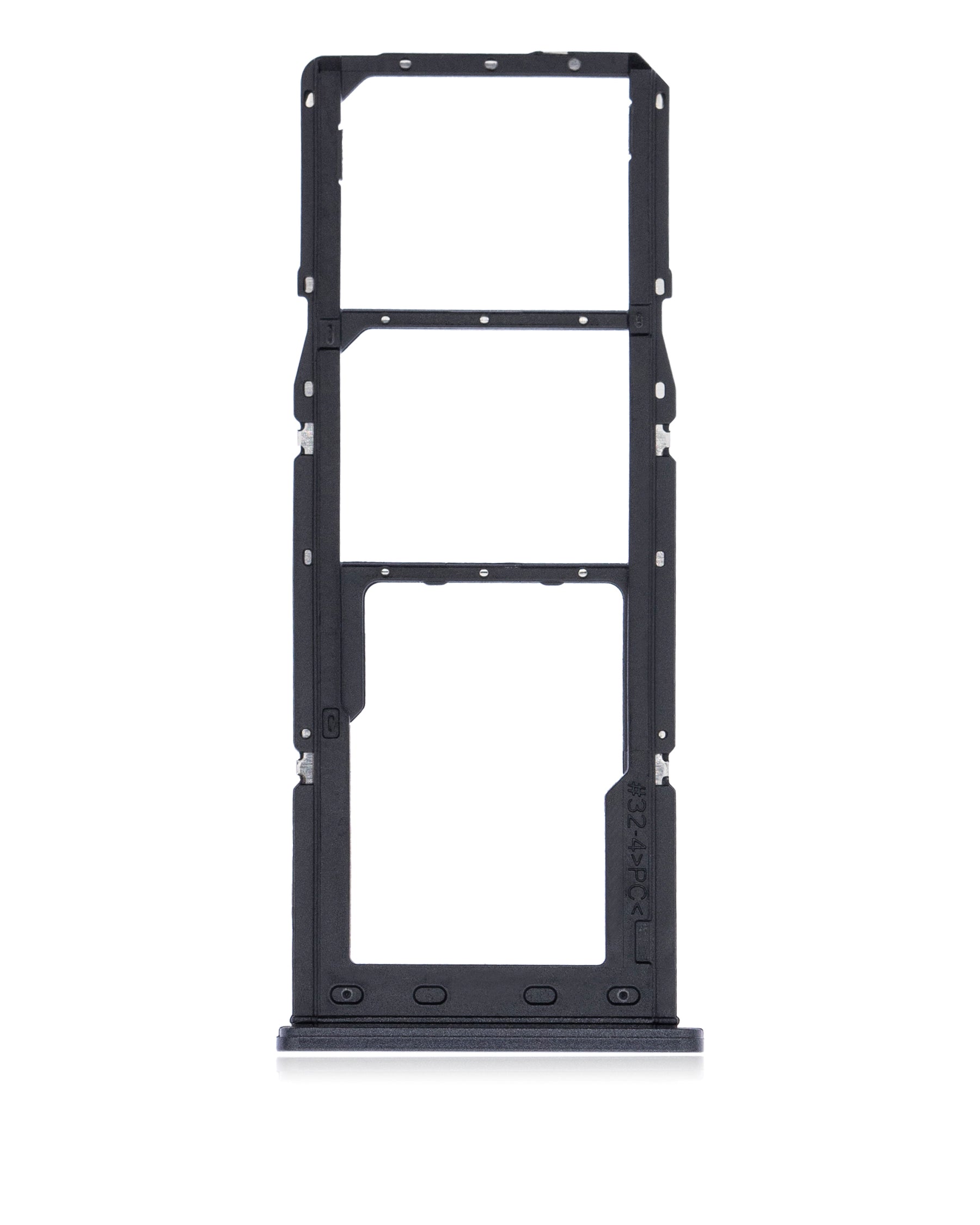 Dual Sim Card Tray Compatible For Samsung Galaxy A02 (A022 / 2020) (Black)