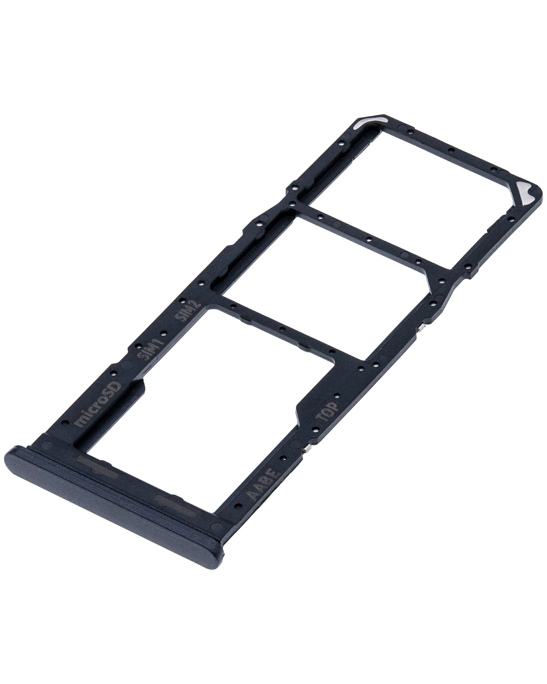 Dual Sim Card Tray Compatible For Samsung Galaxy A02 (A022 / 2020) (Black)