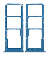 Dual Sim Card Tray Compatible For Samsung Galaxy A02 (A022 / 2020) (Blue)