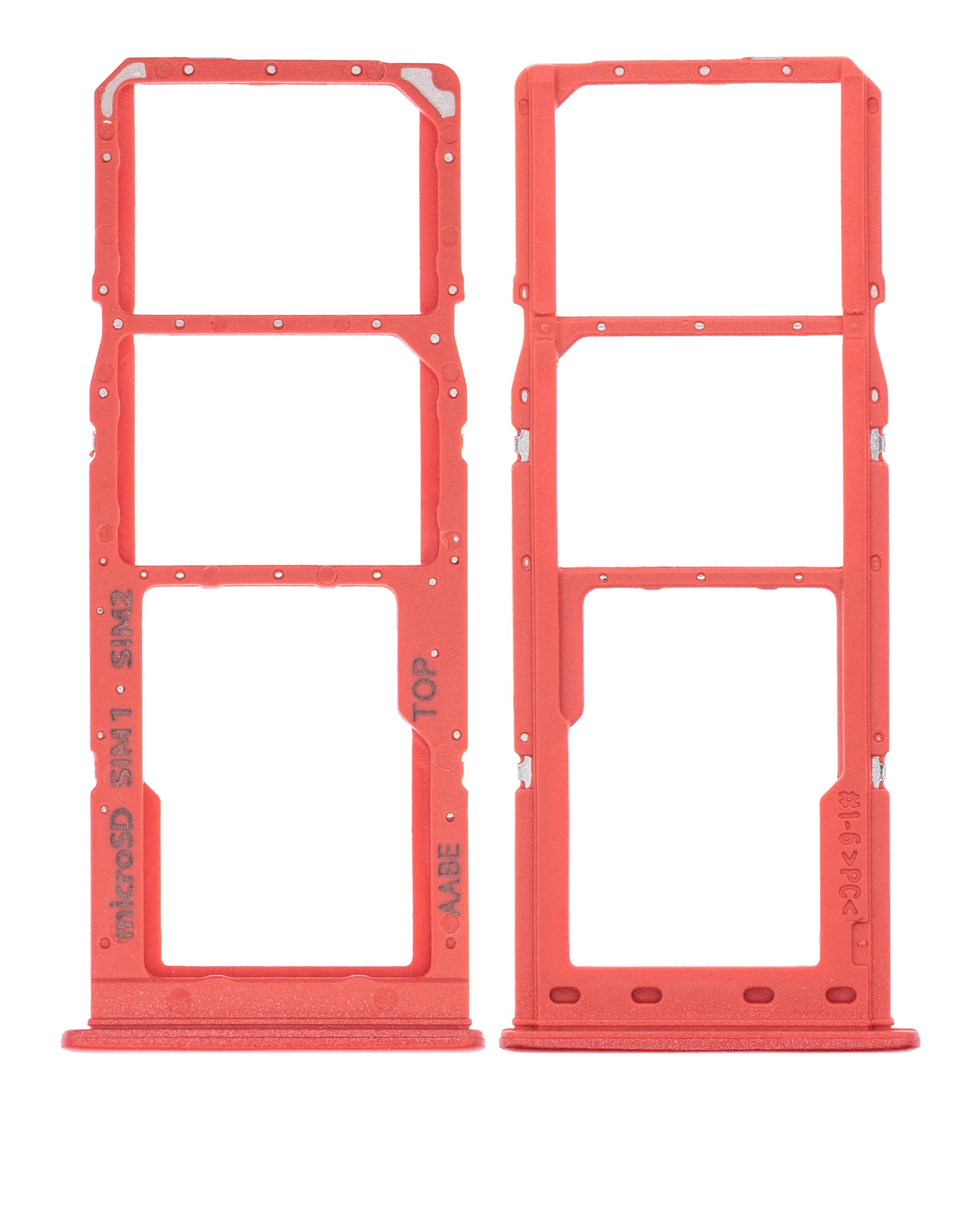 Dual Sim Card Tray Compatible For Samsung Galaxy A02 (A022 / 2020) (Red)