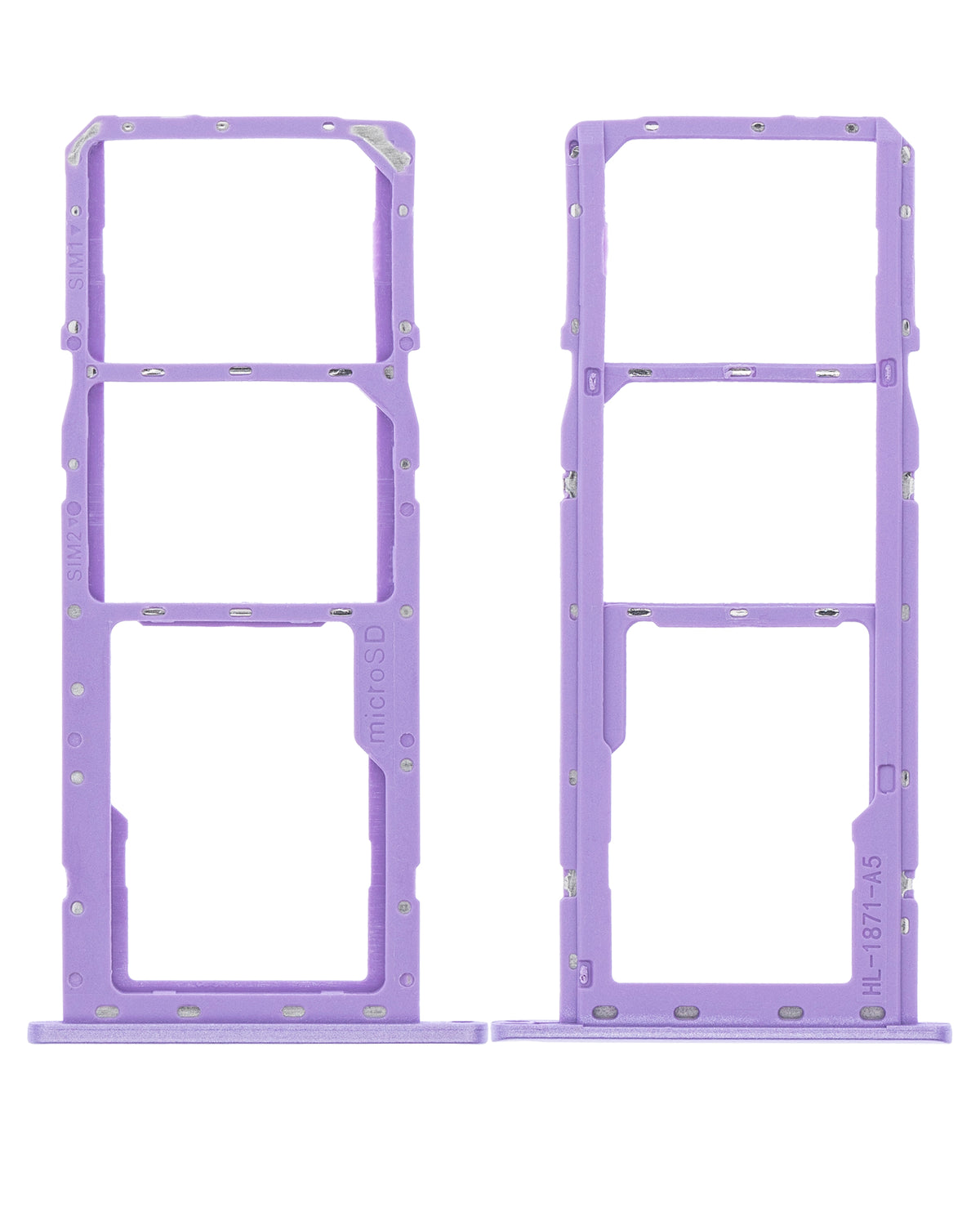 Dual Sim Card Tray Compatible For Samsung Galaxy A01 (A015 / 2020) (Purple)