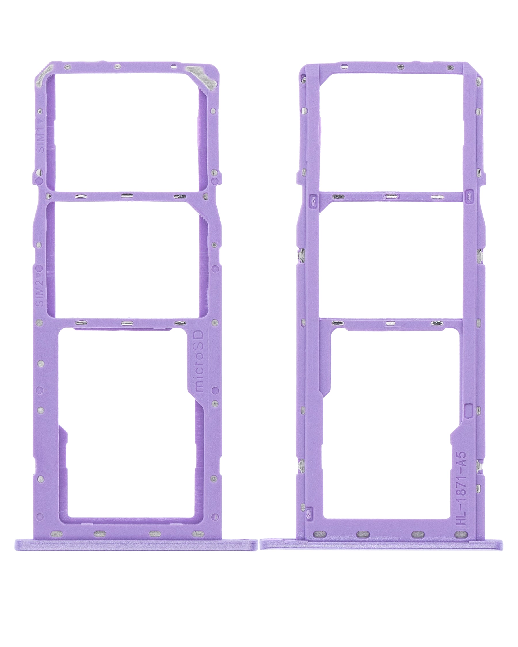 Dual Sim Card Tray Compatible For Samsung Galaxy A01 (A015 / 2020) (Purple)