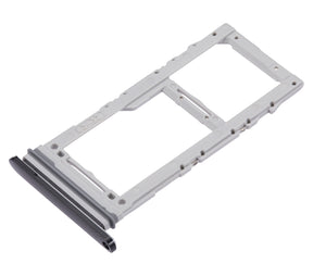 Dual Sim Card Tray Replacement Compatible For Samsung Galaxy A71 5G (A716 / 2020) (Prism Cube Black)