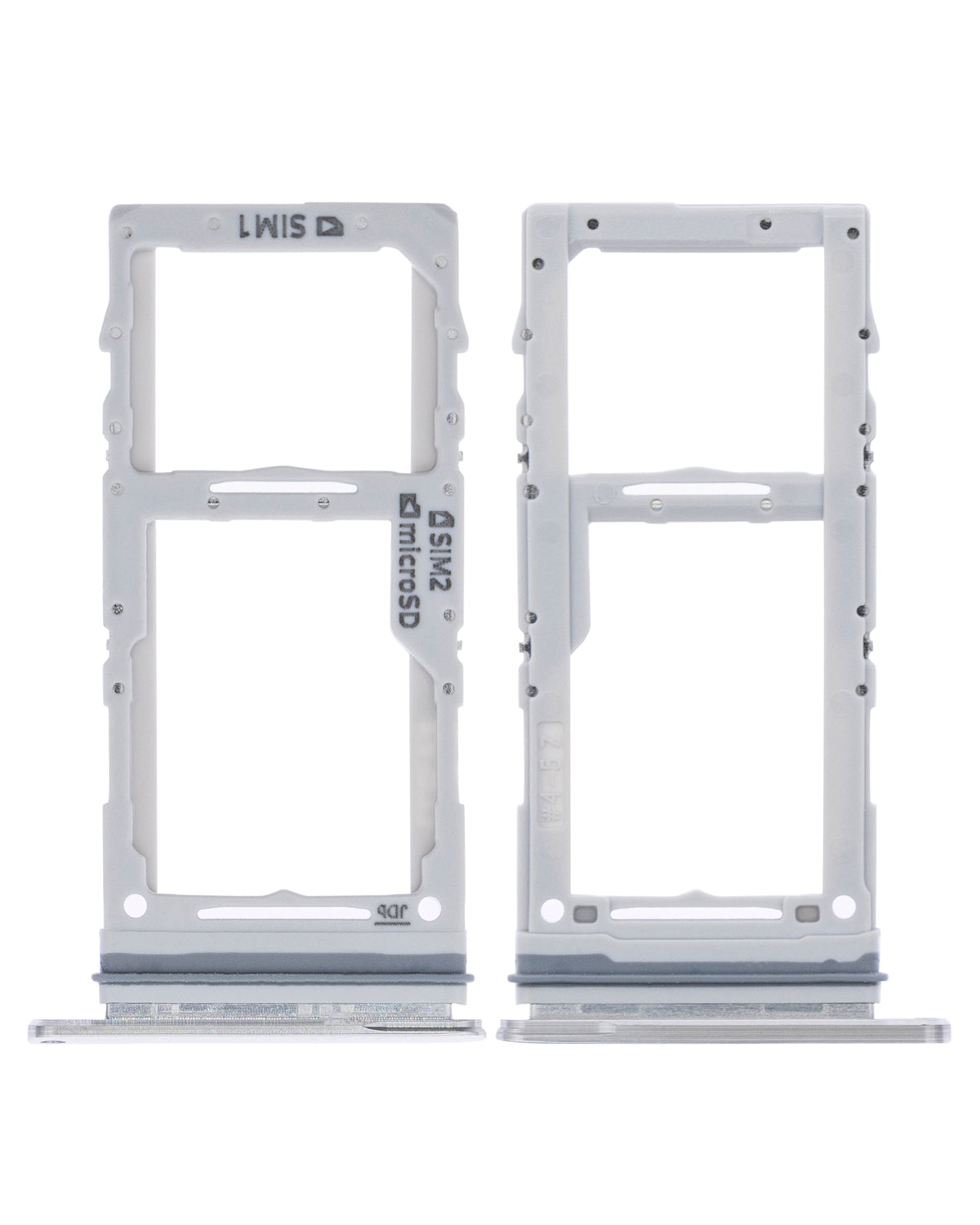 Dual Sim Card Tray Compatible For Samsung Galaxy A71 5G Replacement (A716 / 2020) (Prism Cube Silver)