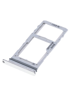 Dual Sim Card Tray Compatible For Samsung Galaxy A71 5G Replacement (A716 / 2020) (Prism Cube Silver)