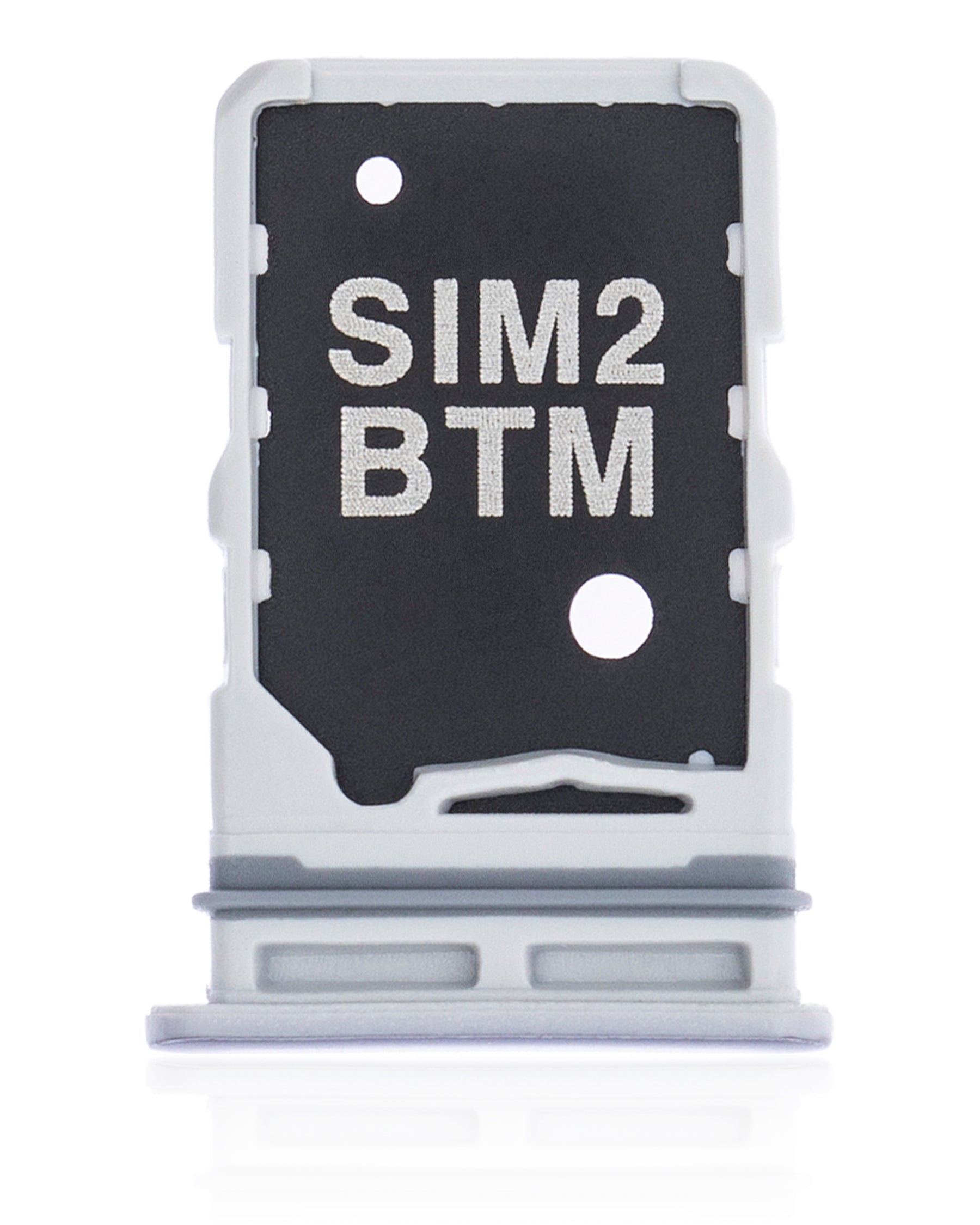 Dual Sim Card Tray Replacement Compatible For Samsung Galaxy A80 (A805 / 2019) (Ghost White)