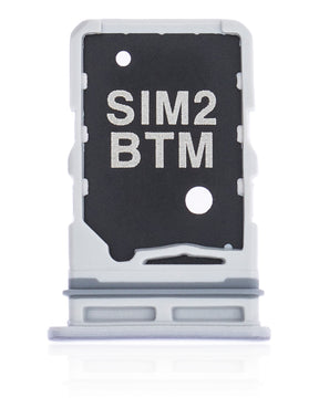 Dual Sim Card Tray Replacement Compatible For Samsung Galaxy A80 (A805 / 2019) (Ghost White)